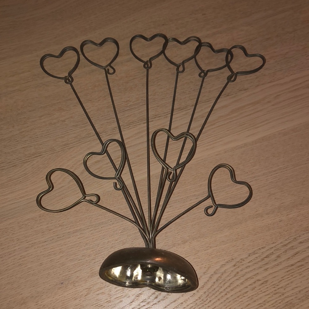 Metallic rustic picture holder